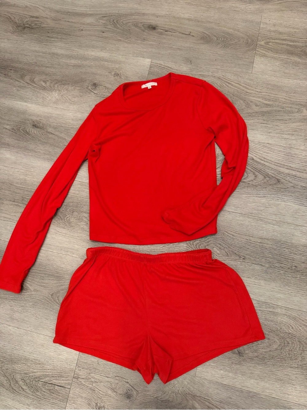 Z Supply Long-Sleeve Top & Short Sleep Set
